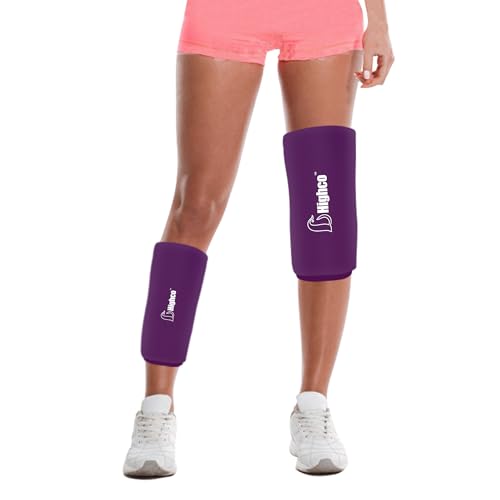 Pack of 1Elbow Gel Ice Packs Sleeve for Knee Elbow AnkleCalf Hot & Cold Compression360° Coverage Gel Pack Injury Ice Cold Wrap for Sprains Arthritis Elbow Pain Tendonitis (Dark Purple M)