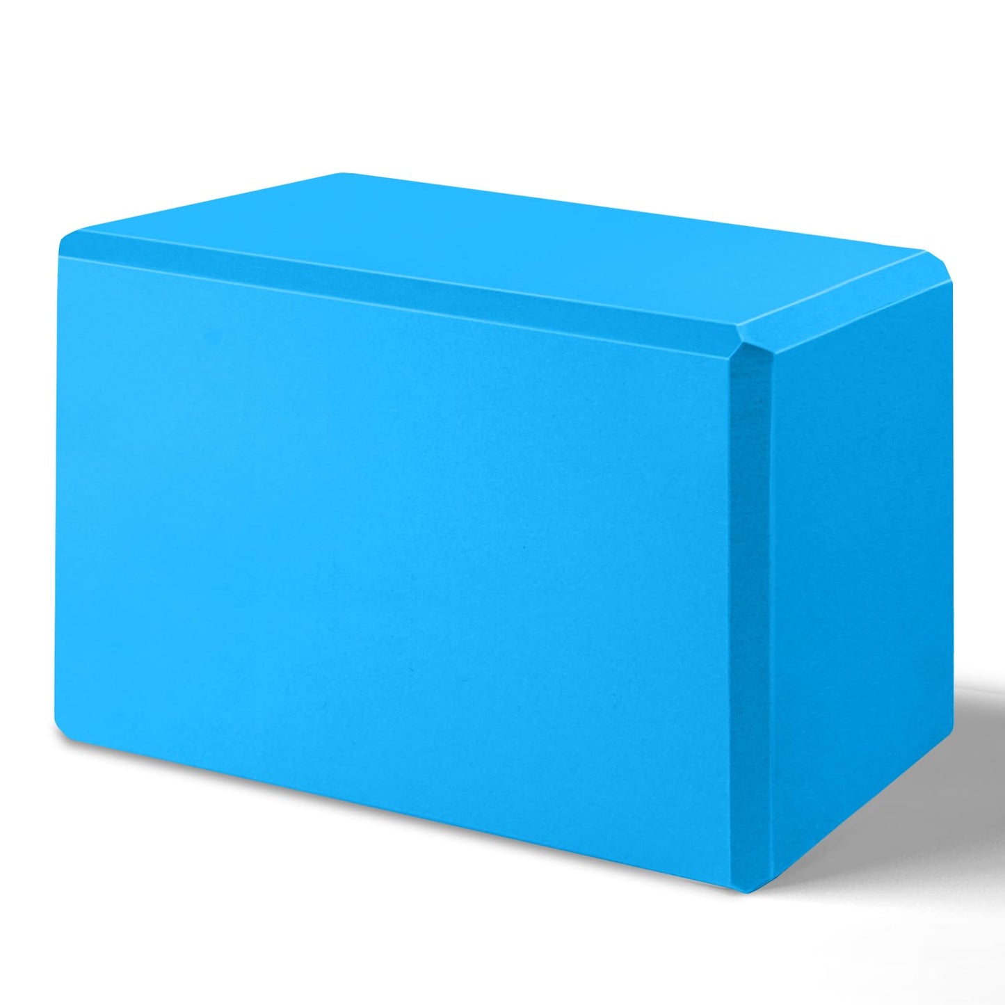 2024 Biguphate Yoga Blocks 9x 6x4 Inch,EVA Foam Yoga Block Supportive Latex-Free Non-Slip Exercise Blocks Yoga Accessories for Pilates Meditation Balance Stretching and Deep Poses (Blue)