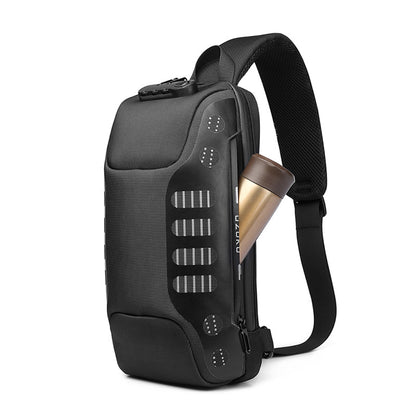 Ozuko Waterproof Men's Chest Bag - Fashionable Sports Bag
