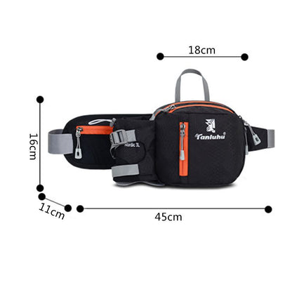 Fashionable Running Belt with Phone Pouch & Water Bottle Holder