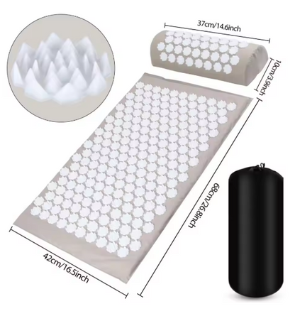 BestRelief Acupressure Neck and Shoulder Mat Set