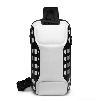 Ozuko Waterproof Men's Chest Bag - Fashionable Sports Bag