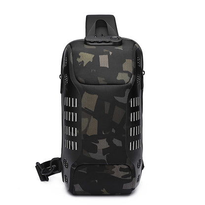 Ozuko Waterproof Men's Chest Bag - Fashionable Sports Bag