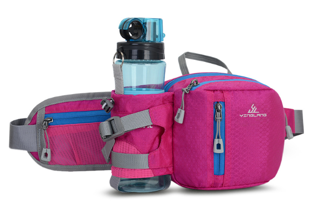 Fashionable Running Belt with Phone Pouch & Water Bottle Holder