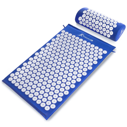 Acupressure Mat and Pillow Set for Back/Neck Pain Relief and Muscle Relaxation