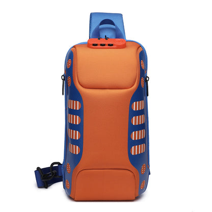 Ozuko Waterproof Men's Chest Bag - Fashionable Sports Bag