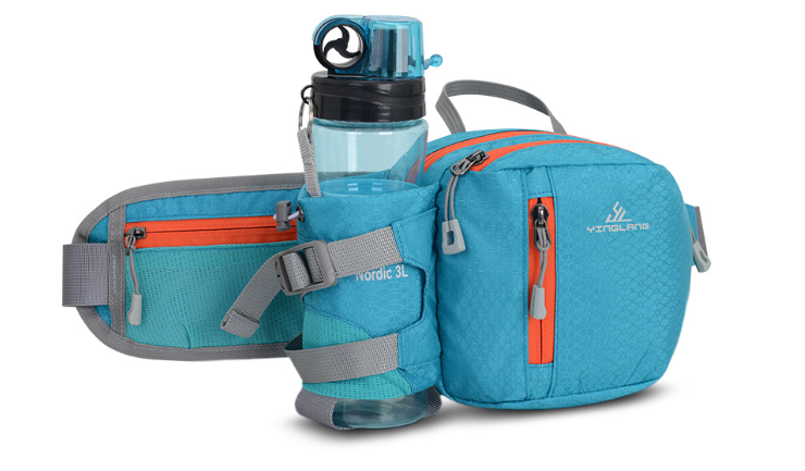 Fashionable Running Belt with Phone Pouch & Water Bottle Holder