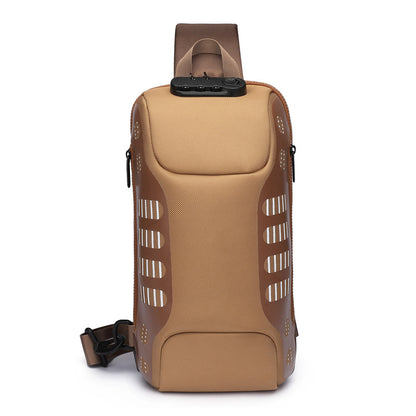 Ozuko Waterproof Men's Chest Bag - Fashionable Sports Bag