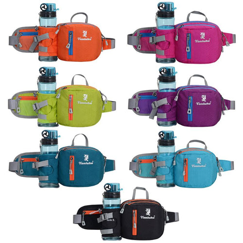 Fashionable Running Belt with Phone Pouch & Water Bottle Holder