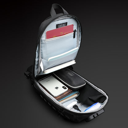 Ozuko Waterproof Men's Chest Bag - Fashionable Sports Bag