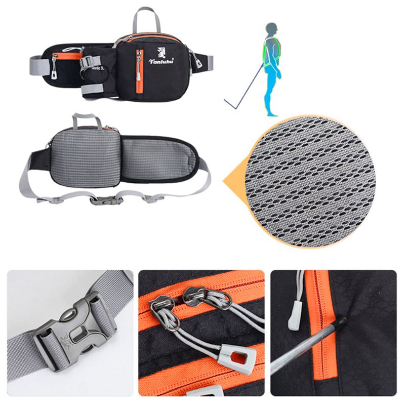 Fashionable Running Belt with Phone Pouch & Water Bottle Holder