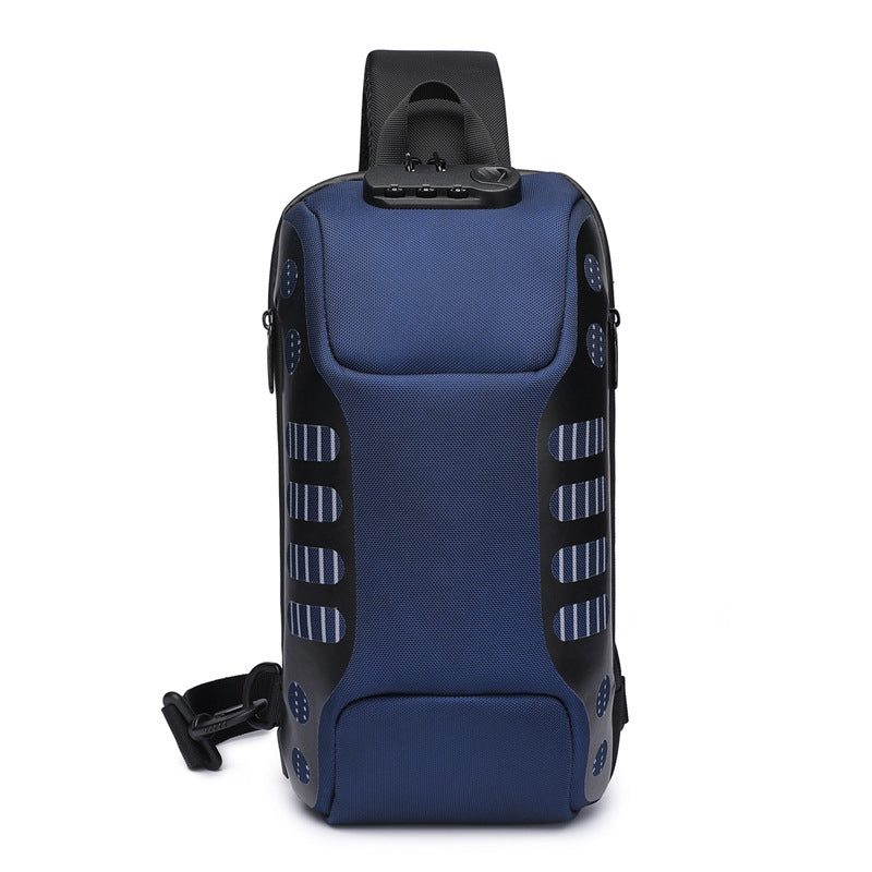 Ozuko Waterproof Men's Chest Bag - Fashionable Sports Bag